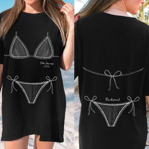 Comfort Colors® Bachelorette Custom Bikini Shirt, Trending Bach Tee Bridesmaid Bikini Shirt, Girls Trip Shirt image 5