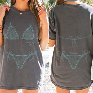 Comfort Colors® Bachelorette Custom Bikini Shirt, Trending Bach Tee Bridesmaid Bikini Shirt, Girls Trip Shirt image 9