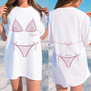 Comfort Colors® Bachelorette Custom Bikini Shirt, Trending Bach Tee Bridesmaid Bikini Shirt, Girls Trip Shirt image 8