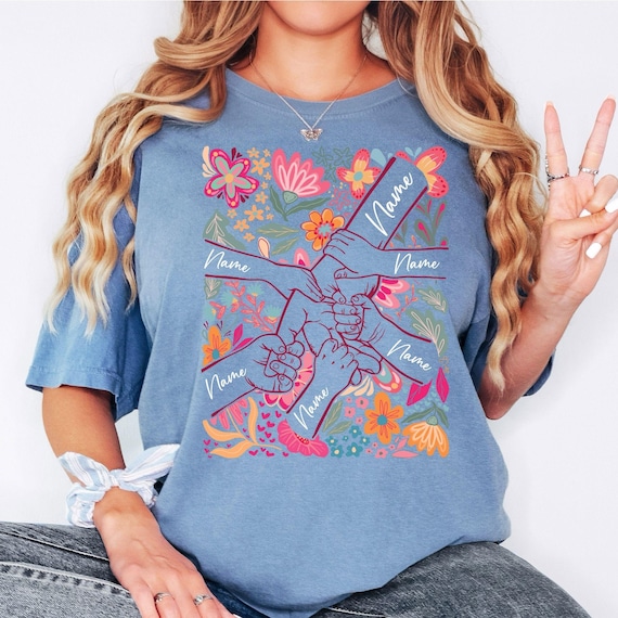 Comfort Colors® Custom Mom And Daughter Shirt, Personalized Mother Daughter Shirt, Pinky Promise Shirt, Mom Gift Shirt, Family Love Shirt