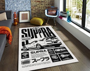 BMW 3er Blueprint Teppich JDM Car Enthusiast Bodenmatte