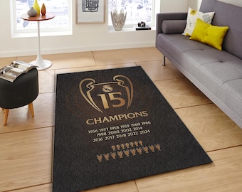 Real Madrid Champions Football Club Area Rug – Soccer Fan Mat