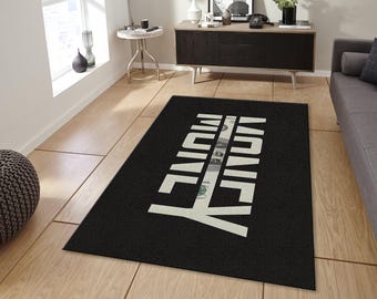 Modern Geld Typografie Teppich, Luxus Dollar Kunst Bodenmatte, Minimalistischer Büro Motivation Teppich