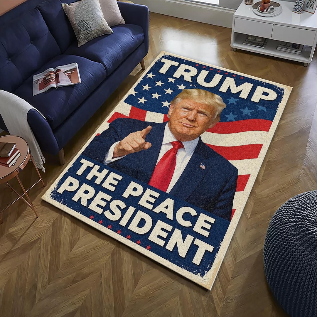 Trump Rug Donald Trump Rug – Patriotic American Flag Political Art - Etsy