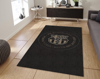 FC Barcelona Rug – Non-Slip Soccer Fan Mat, Game Room Decor