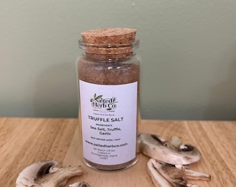 Truffle Salt Gourmet Finishing Salt 4 ounce for Pasta Steak Eggs