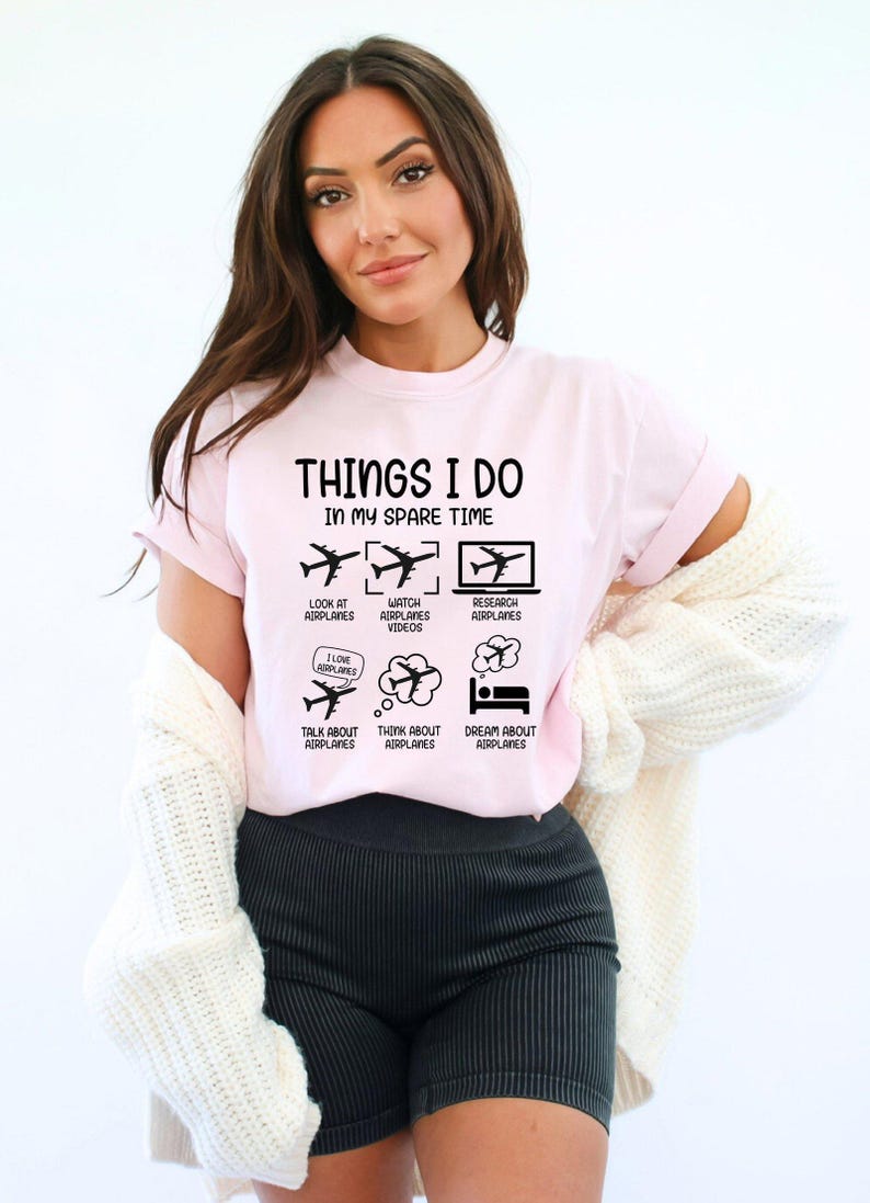 Funny Aviation Comfort Colors® Shirt, Airplane Trip Shirt, Airplane Mode T-Shirt, Funny Pilot, Airplane Landing, Travel for Women image 3