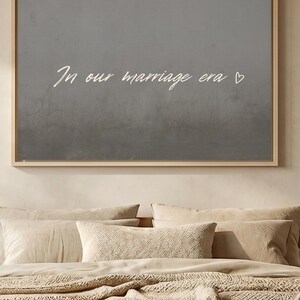 In Our Marriage Era Wall Art Print, Horizontal living room Art,above the bed wall decor,Wedding Gift,Minimalist Art,Couple LGBTQ Gift