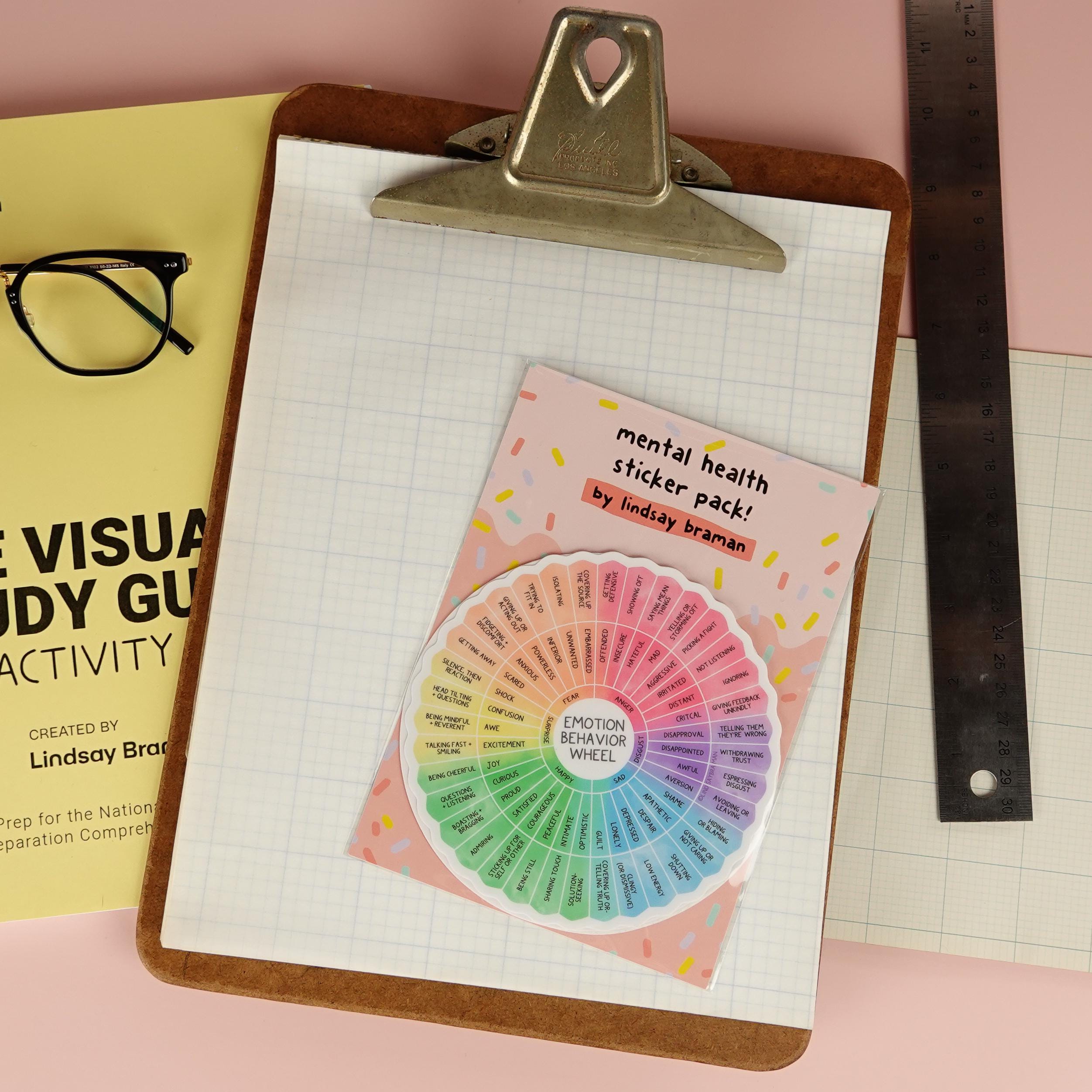 Sticker Bundle: Feelings Wheel Variety Pack | Set of 3 Stickers ...