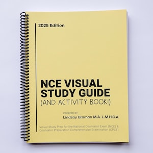 Guía de estudio visual y libro de actividades del NCE: Preparación para el examen de consejero nacional (CPCE) - Ilustración interactiva para personas con neurodiversidad o TDAH