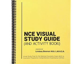 NCE Visual Study Guide & Activity Book: Spiral-Bound Test Prep for the National Counselor Exam