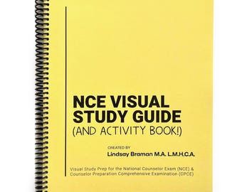 NCE Visual Study Guide & Activity Book: Test Prep for National Counselor Exam / CPCE - Illustrated Interactive for Neurodiverse or ADHD Mind