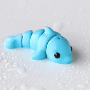 Baby Dolphin Ledad Flexi 3D-tryckt Fidgetleksak - Sensorisk Skrivbord Husdjur Stresslindring