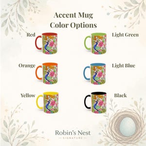 Mahjong Mug, Stained Glass Bird Bam Coffee Cup, American Mah Jongg Gift for Women afbeelding 4