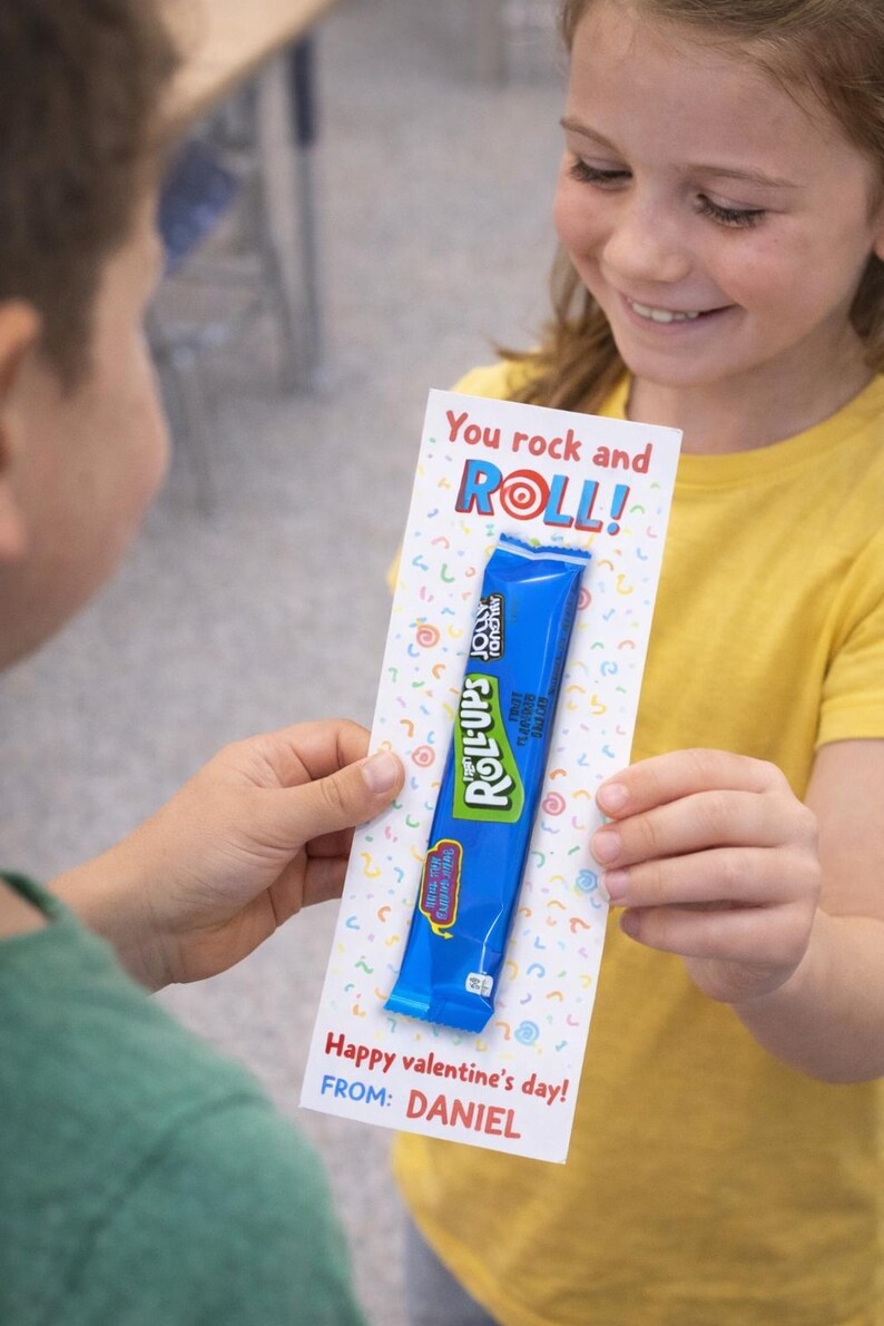 Fruit Roll Ups Valentine Cards, Kids School Printable (PDF Download ...