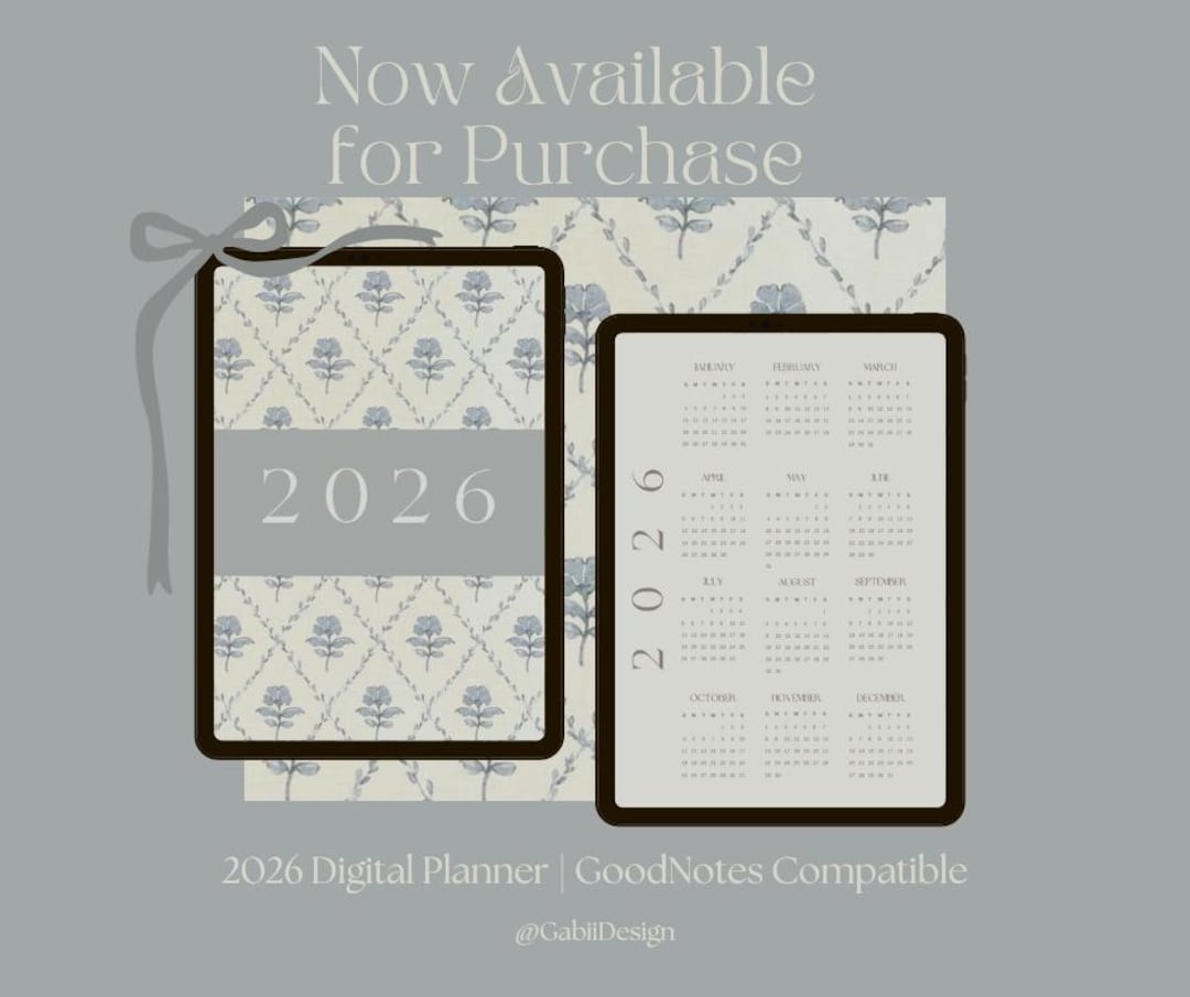 2026 Digital Planner Goodnotes Compatible - Etsy