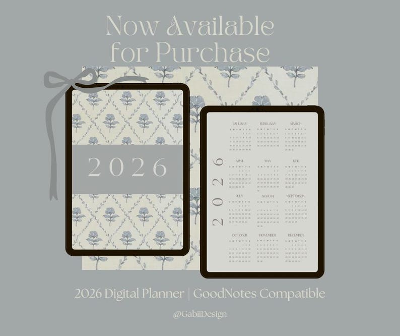 2026 Digital Planner Goodnotes Compatible - Etsy