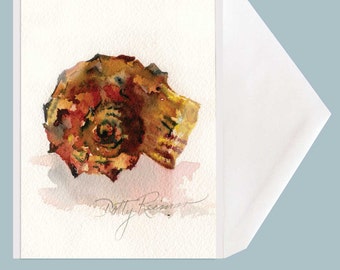 Seashells by the Sea Shore! Mollusk Sea Shell Painting Greeting Card - Seashell -  by Dotty Reiman Celebration, Birthday Card