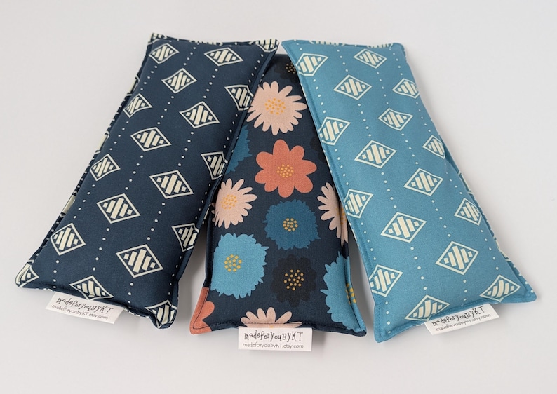 Headache & Eye Rice Bag - 4.5 x 10 inches, hot or cold therapy pack image 5