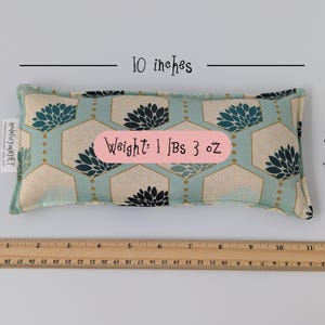 Headache & Eye Rice Bag - 4.5 x 10 inches, hot or cold therapy pack image 3