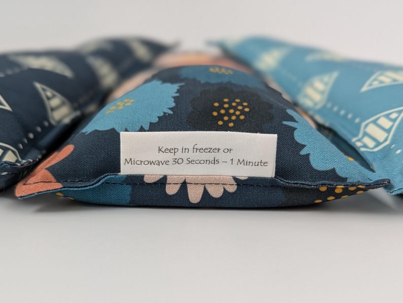 Headache & Eye Rice Bag - 4.5 x 10 inches, hot or cold therapy pack image 4