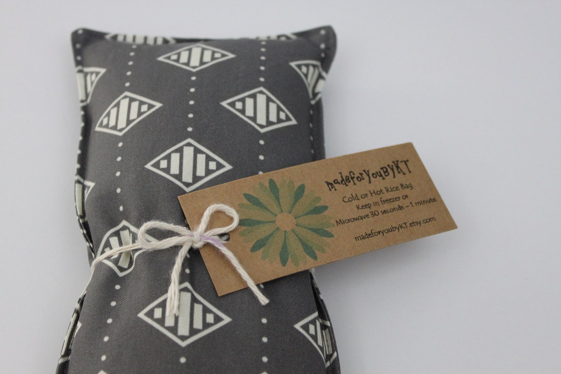 Headache &amp; Eye Rice Bag 4.5 X 10 Inches Hot or Cold Therapy - Etsy