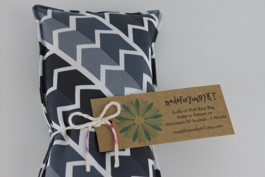 Headache &amp; Eye Rice Bag 4.5 X 10 Inches, Hot or Cold Therapy Pack, Navy ...