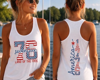 1776 Patriotic America Tank top, USA Flag Racerback, 250 Years Freedom Tank Top, Patriotic Racerback Tank, 1776 2026 USA Shirt, 4th July Top