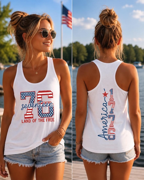 1776 Patriotic America Tank top, USA Flag Racerback, 250 Years Freedom Tank Top, Patriotic Racerback Tank, 1776 2026 USA Shirt, 4th July Top