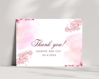 Thank you Wedding card| Personalised Card|Wedding card from Both bride and groom| Digital Thanks card | Greeting Digital card|