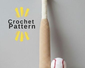 Schema all'uncinetto per bambola amigurumi da baseball in formato PDF: download digitale per principianti, set da baseball 2 in 1 totale