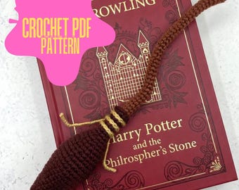 Modèle de balai de magicien au crochet, réplique du Nimbus 2000 (modèle numérique PDF)