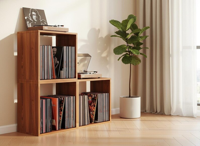 wood bookcase display shelf minimal modern design