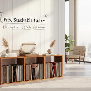 freestanding storage cubes heavy duty wood design