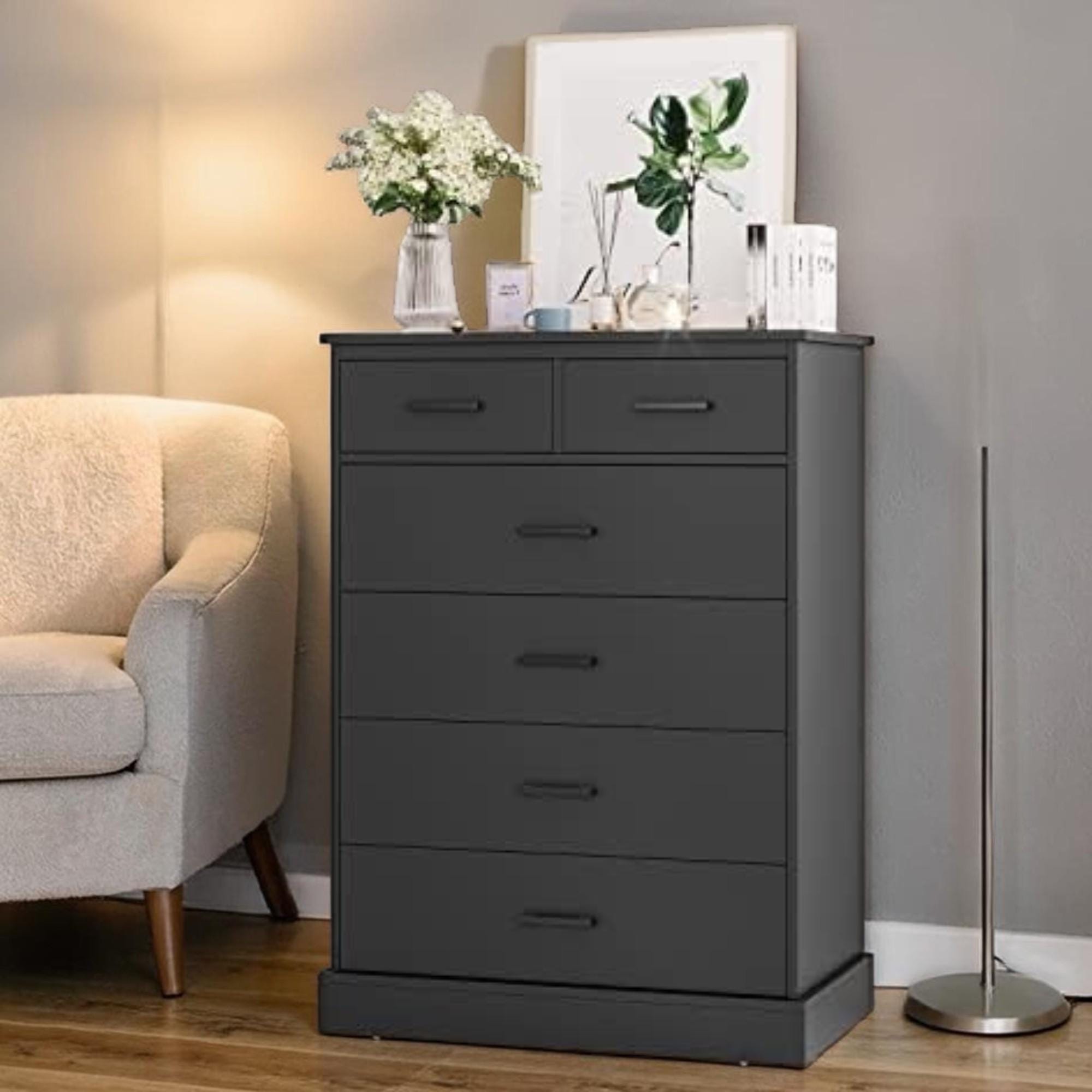 black lace and white dress Wlive Tall Dresser for Bedroom with 12 Drawers Dressers & Chests of Drawers Fabric Dresser for Bedroom Closet Fabric Storage Dresser with Storage Draw