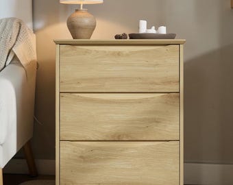 Modern Wooden Dresser Storage Chest Deep Drawers Wide Top Home Organizer