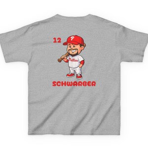Kids Backyard Baseball Schwarber Tee | Philadelphia Phillies Youth T-Shirt