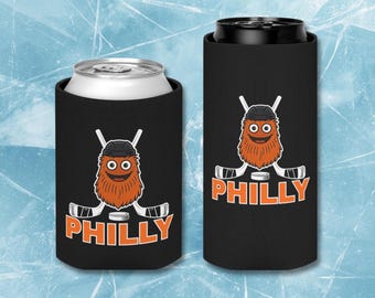 Philadelphia Hockey Can Koozie | Regular & Slim Sizes | Philly Game Day Drink Sleeve | Hockey Tailgate Party Favor