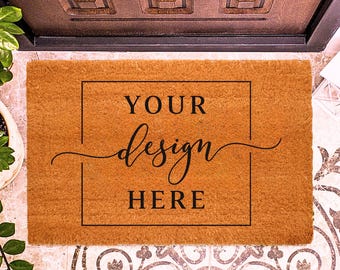 Custom Door Mat, Personalized Welcome Mat, Custom Name Doormat, Housewarming Gift, Front Porch Decor, Entry Rug, Door Rug