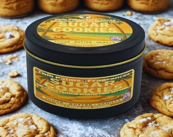 Sugar Cookies Scented Candle – Buttery Vanilla Bakery Aroma (Para-Soy)