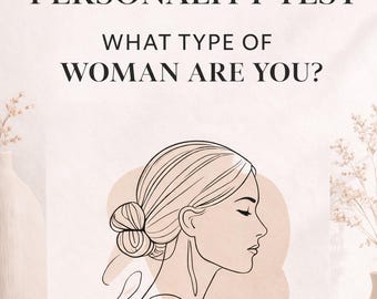 Que tipo de mulher você é? Teste de personalidade profundo | Descubra seu arquétipo | Caderno de exercícios de autodescoberta | 33 páginas em PDF