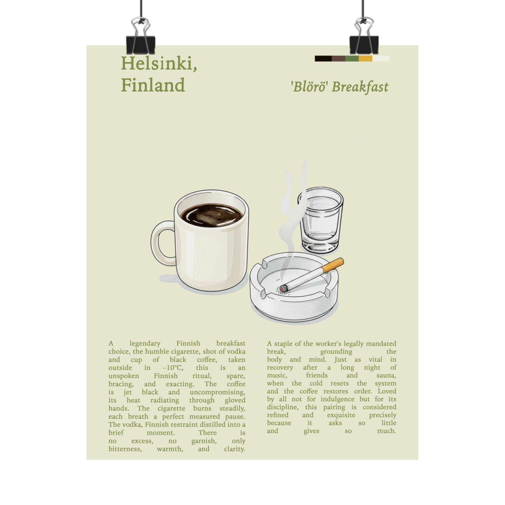 finnish breakfast coffee vodka cigarette Vodka Ashtray