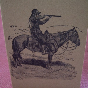 Cowboy Aiming Rifle on Horse SET OF ANY 3 Greeting Note Cards Invitations Recycled Kraft Cardstock with matching envelope 5 x 7 » Cowboy Aiming Rifle on Horse SET OF ANY 3 Greeting Note Cards Invitations Recycled Kraft Cardstock with matching envelope 5 x 7 » Cowboy Aiming Rifle on Horse SET OF ANY 3 Greeting Note Cards Invitations Recycled Kraft Cardstock with matching envelope 5 x 7 » Cowboy Aiming