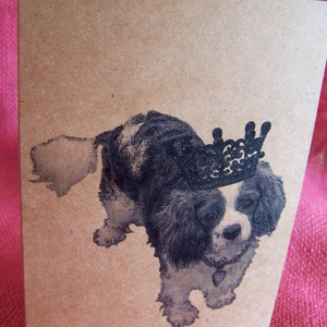 Cavalier King Charles Spaniel Dog With Crown Full Body Set of ANY 3 Greeting Note Cards Invitations Kraft Cardstock matching envelopes 5 x 7 Cavalier King Charles Spaniel Dog With Crown Full Body Set of ANY 3 Greeting Note Cards Invitations Kraft Cardstock matching envelopes 5 x 7 Cavalier King Charles Spaniel Dog With Crown Full Body Set of ANY 3 Greeting Note Cards Invitations Kraft Cardstock matching envelopes 5 x 7 Cavalier King