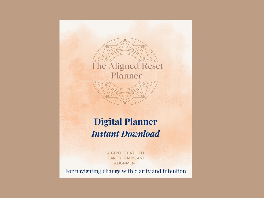 The Aligned Reset Planner - A Gentle Guide for Anyone Seeking to ...