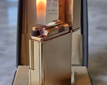 S.T. Dupont Ligne 1 Grand Modèle - Vergoldetes Grain d'Orge (Box & Papiere)