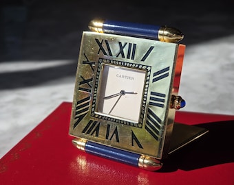 Cartier Pendulettes de Voyage – Must de Cartier Travel Clock Full Set NOS W0100012
