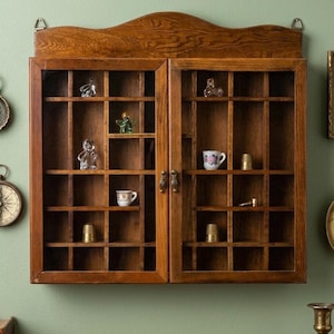 Vintage Glass Wall Shelf - Etsy