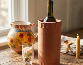 Vintage Italian Terracotta Wine Cooler Vino Fresco Italy Rustic Wine Chiller