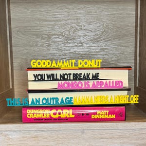 Dungeon Crawler Carl Bookmarks – Mongo, Outrage, Break Me, DCC Fan Merch